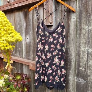 UO X Pins & Needles Floral Lace Mini Dress